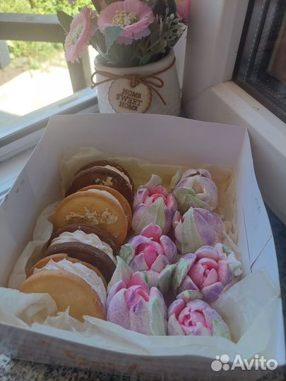 Сладкие букеты из зефира