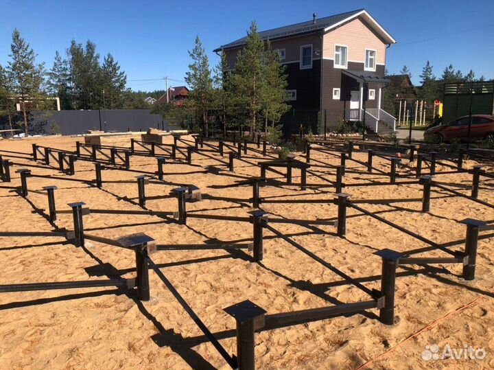 Фундамент на винтовых сваях Винтовые сваи под ключ