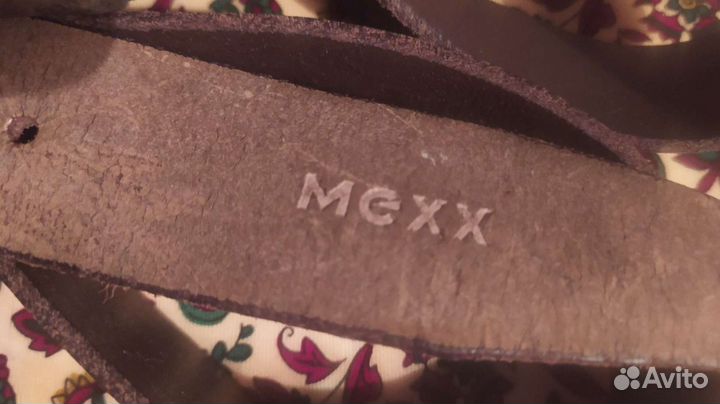 Ремень кожаный винтаж mexx