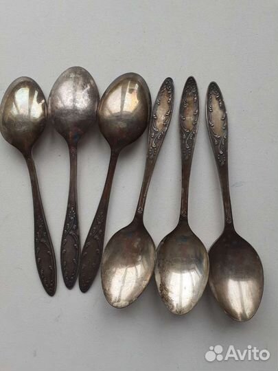 Наборы ложки нерж и мельхиор вилки лопатки