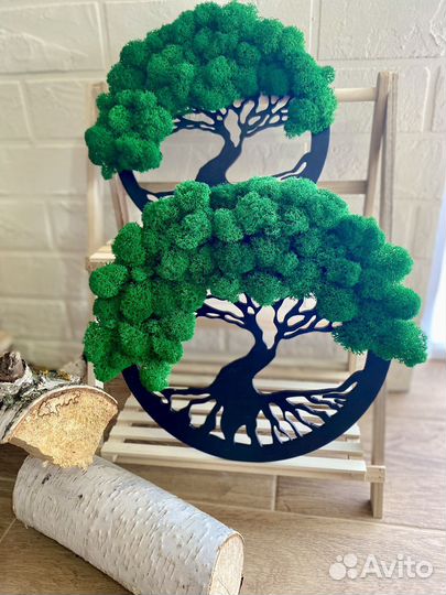 Картина панно из мха Дерево жизни