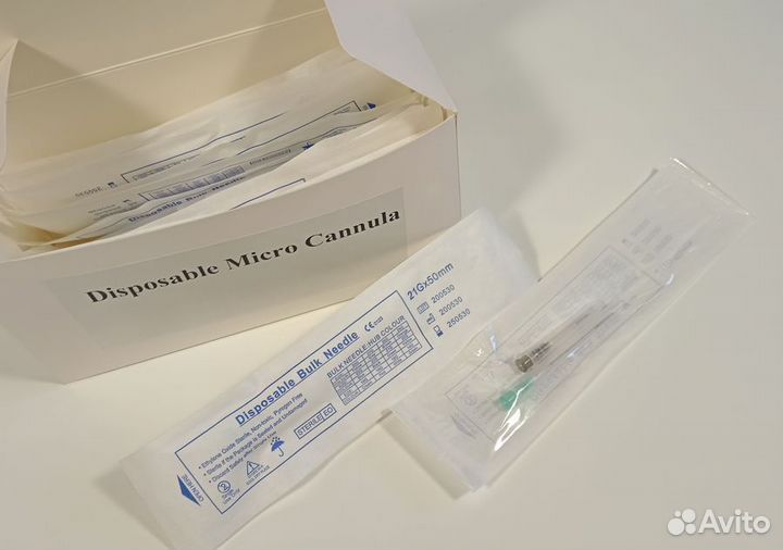 Канюля для контурной пластики 21G50 (игла в компле