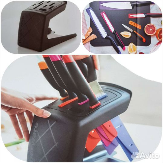 Ножи Tupperware набор плюс подставка для них