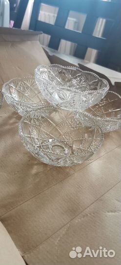 Салатники гусь - хрустальный