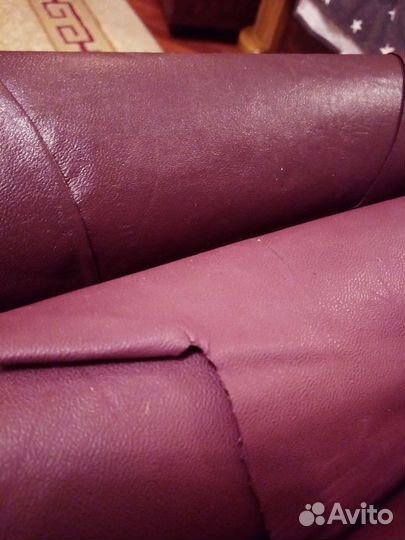 Кожа натуральная п-ва Монголия. Фиолетовые оттенки