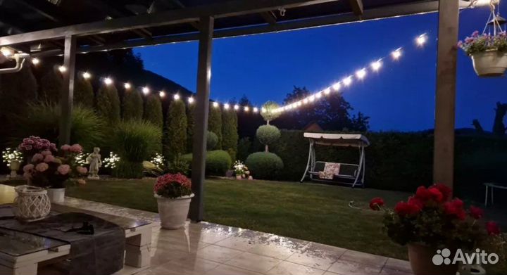 Гирлянда уличная 14 м, 16 м, 17м, 26м