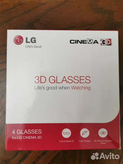 3D очки LG новые 4 штуки