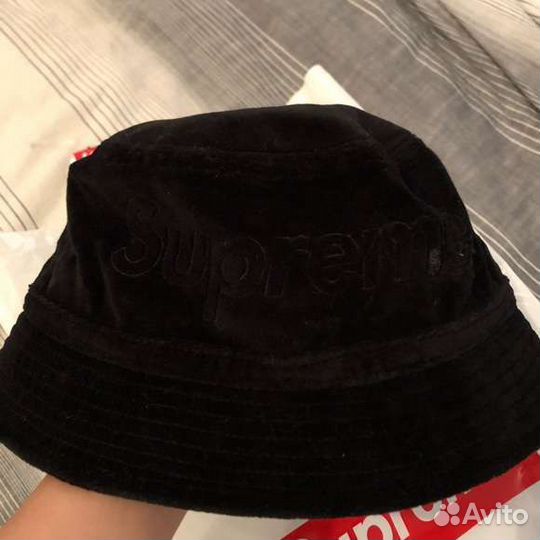 Supreme X Lacoste Veloure Crusher Bucket Hat