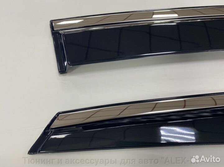 Дефлектора на окна с нерж. Lexus RX 2010-2015