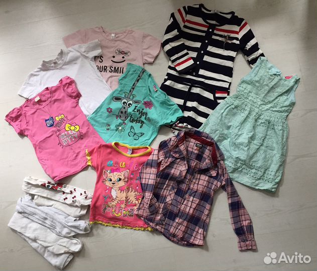 Вещи пакетом на девочку 110 116