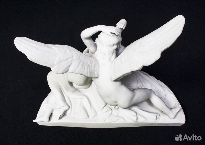 Композиция Амур и Психея, фарфор, бисквит, Шайбе-А