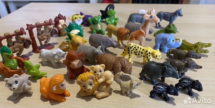 Игрушки из киндера животные