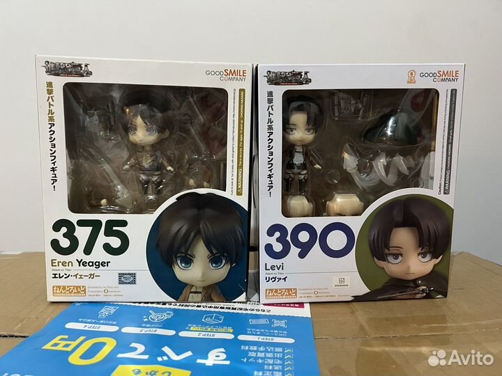 Аниме фигурки Nendoroid Eren Levi Эрен Леви