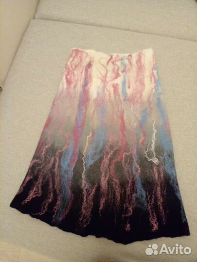 Валяный шарф шерсть