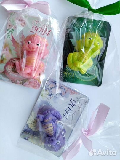 Сувениры на новый год 2024 из мыла