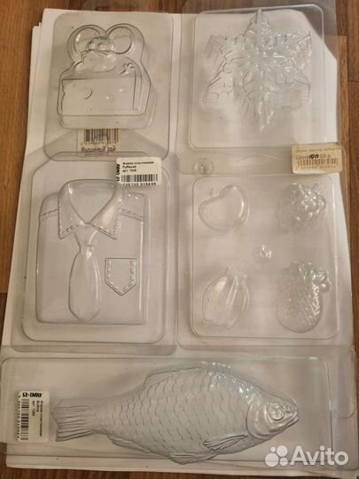 Форма пластиковая для мыла шоколада льда