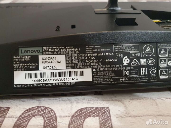 Монитор Lenovo ips