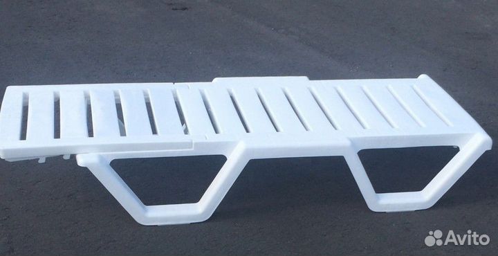 Полимерный лежак пластиковый новый арт 4003