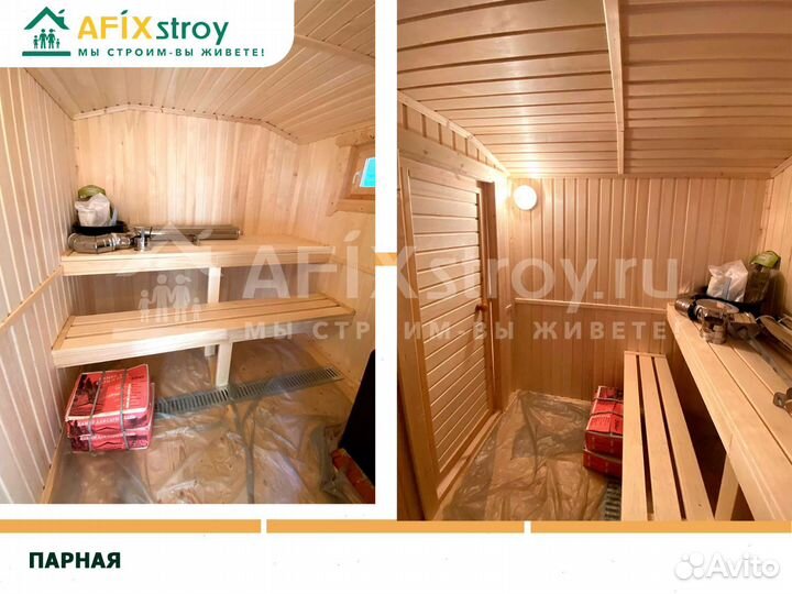 Готовая баня «под ключ» 4х2.3 метра