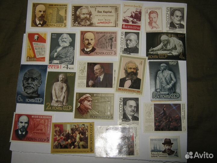 Марки лениниана негашёные