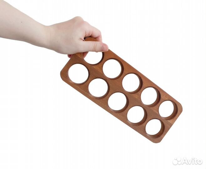 Подставка деревянная под яйца - на 10 яиц