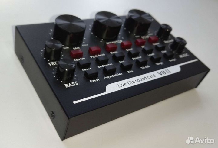 Внешняя звуковая карта V8 II с аккумулятором