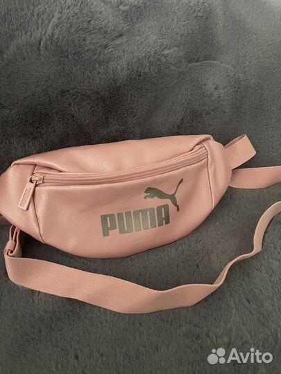 Сумка на пояс puma розовая женская