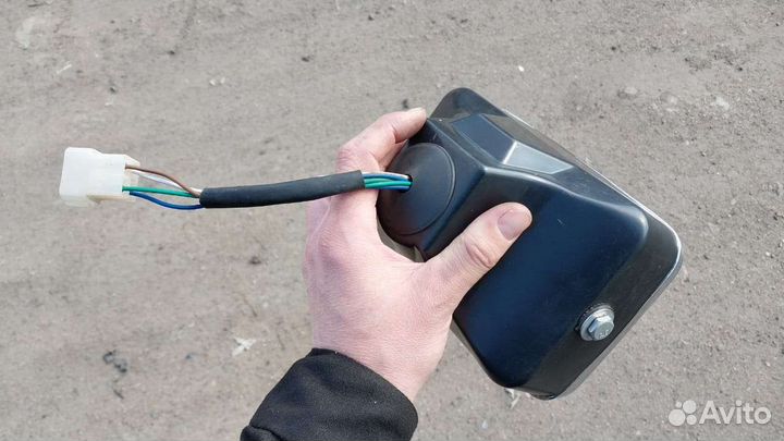 Фара для мотоцикла прямоугольная классическая