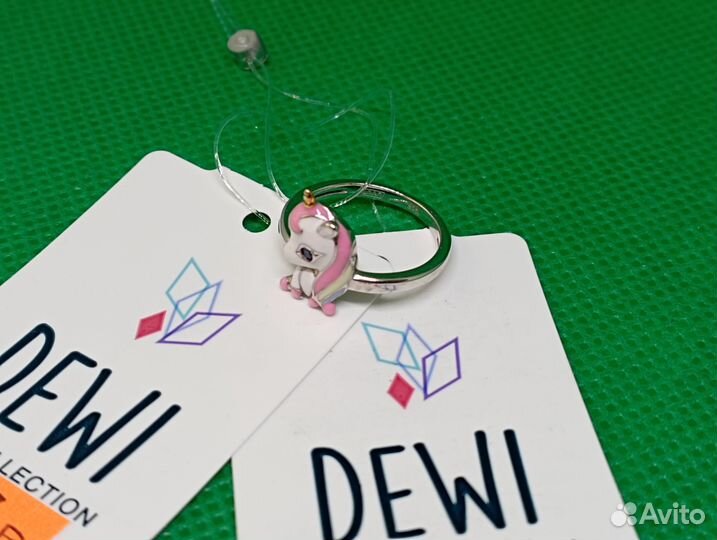 Кольцо серебро 925-Единорог-15 р-1,70 гр/арт 76904