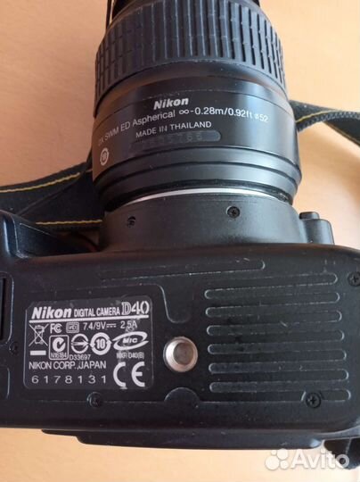 Зеркальный фотоаппарат Nikon d40