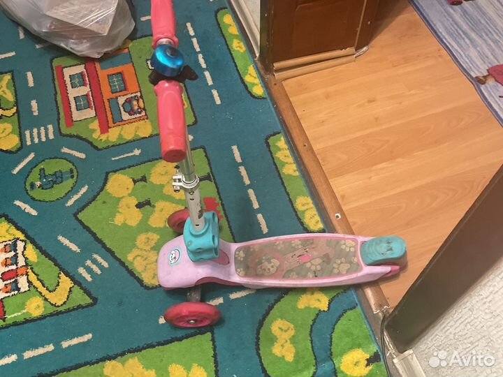 Самокат детский трехколесный бу