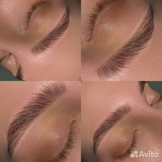 Ламинирование бровей, окрашивание, коррекция