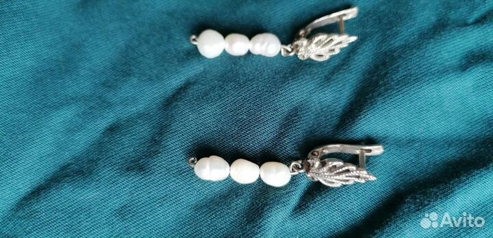 Мельхиоровые серьги