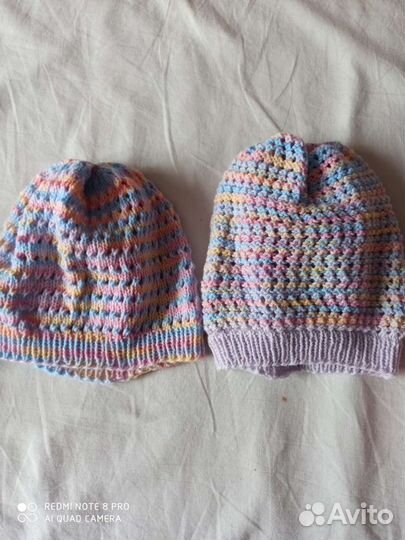 Шапка на девочку весна-осень ручной работы