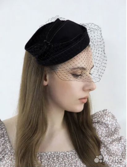 Шляпка вуалетка Mr.Hatson