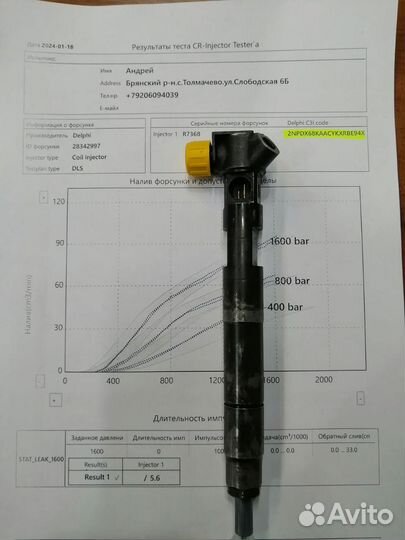 Форсунки Mercedes om651 A6510704987/28342997