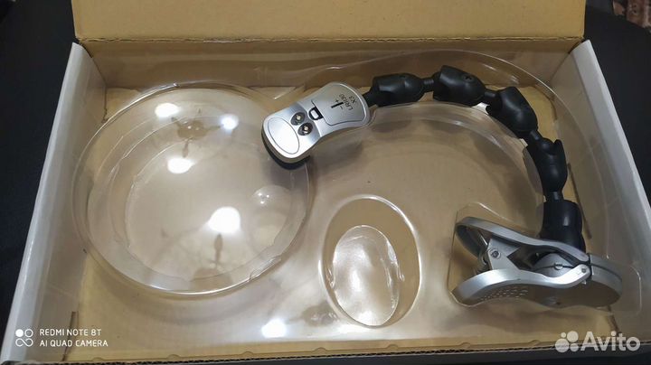 Лупа настольная с подсветкой