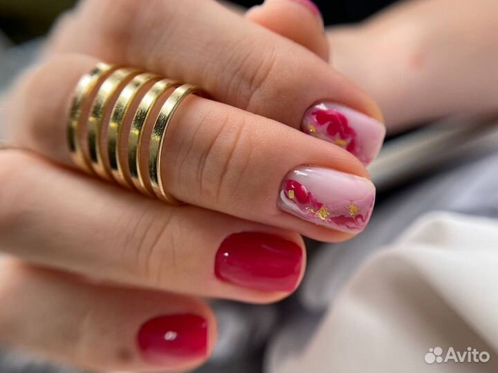 Маникюр на дому наращивание ногтей