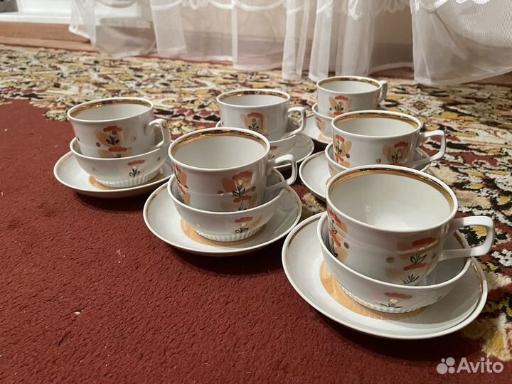 Чайный сервиз СССР фарфор