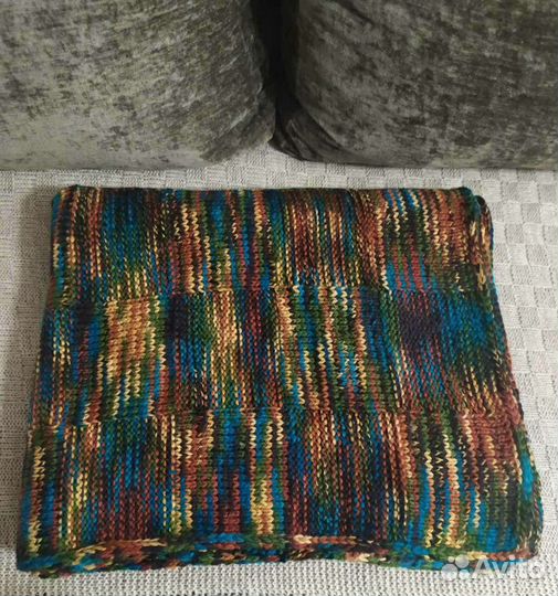 Плед ручной вязки