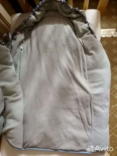 Теплый конверт в коляску, спальник