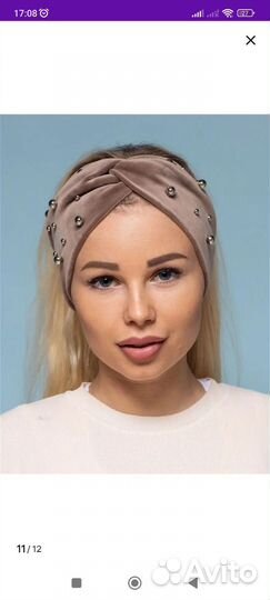 Повязка на голову женская