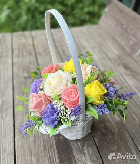 Букет цветов из мыла