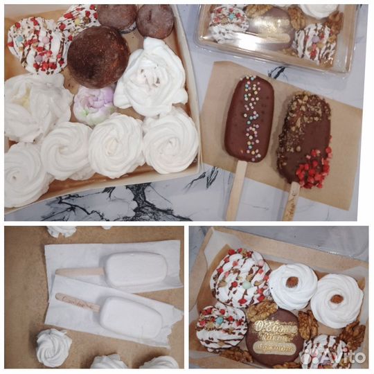 Зефир, зефир в шоколаде, шоколад ручной работы