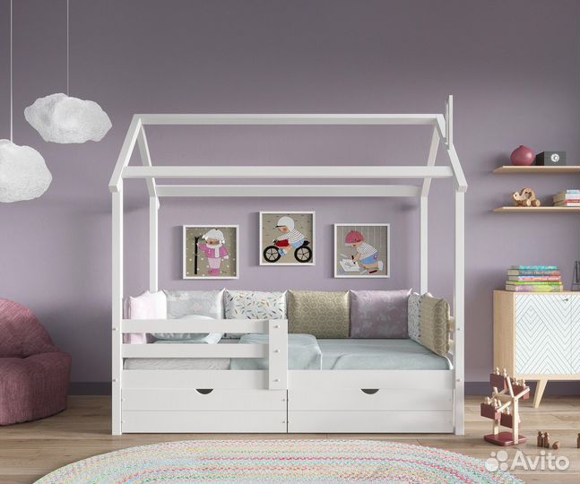 Кровать домик для малышей
