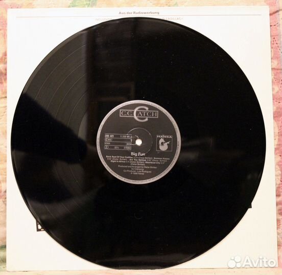 C.C. Catch Big Fun виниловая пластинка