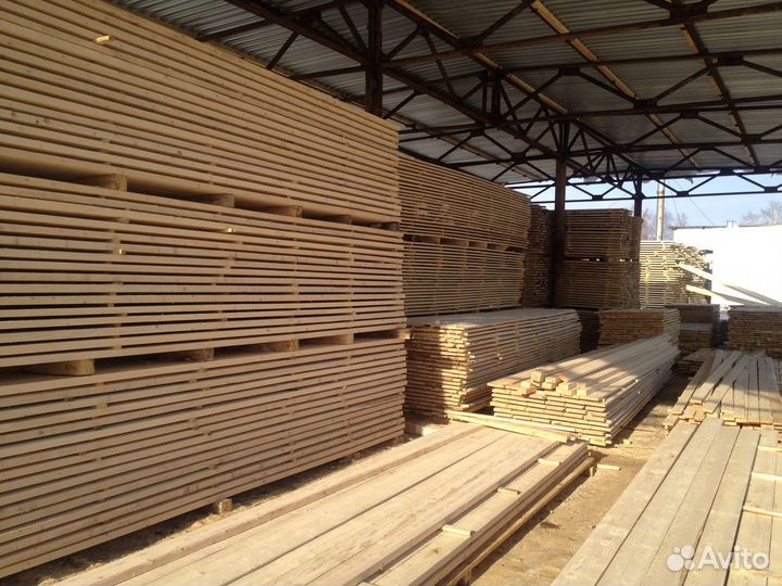 Доска сухая обрезная 50 * 100 * 6000 сорт 1-2