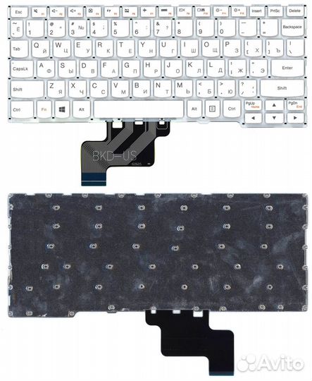 Клавиатура для Lenovo Yoga 3 11 300-11IBR белая