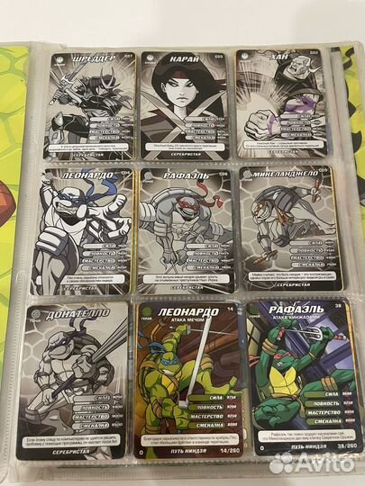 Карточки черепашки ниндзя