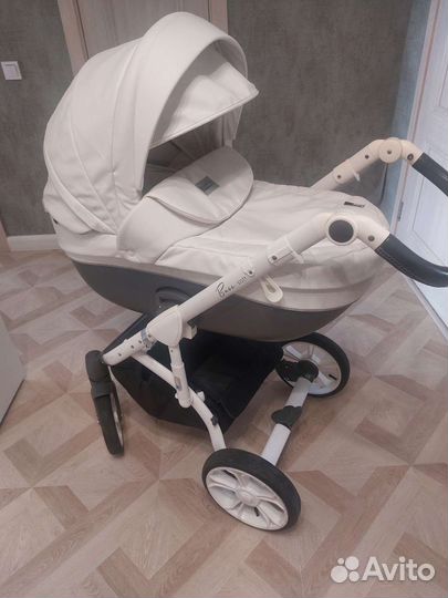 Коляска roan 3 в 1 из экокожи